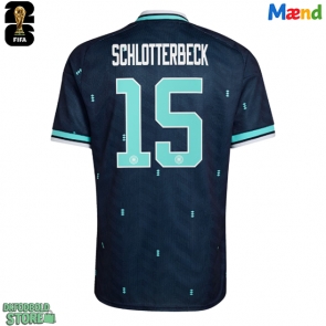 Tyskland Nico Schlotterbeck #15 Replika Udebanetrøje VM 2026 Kortærmet